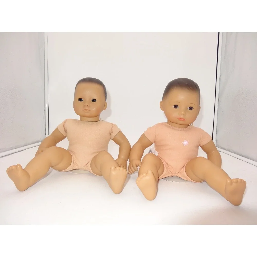 American Girl Pleasant Company Bitty Baby Brown Molded Hair Pajamas and Bitty Ba